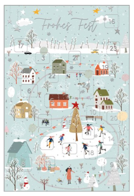 Adventskalenderkarte 